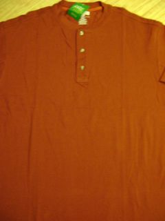 Men Tee Shirt Duluth Trading LT Dark Brick Pique Short Sleeve 1247