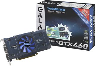 Galaxy   GeForce GTX 460GC 768MB DDR5 PCI Express 2.0 Graphics Card 