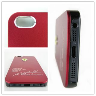 Ferrari Apple iPhone 5 Ultra Thin Hard Case Cover Skin + Free Screen 