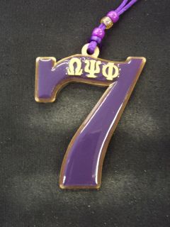 Omega PSI PHI Purple Line Number 7 Teekee Tiki