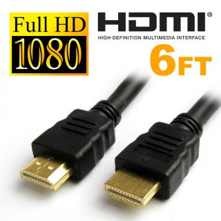 6ft HDMI 1080p 1080i 720P 1 8M Cable Support Xbox PC PS3 Full HD HDTV 