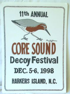 11th Annual Core Sound Poster 1998 D A Lawrence