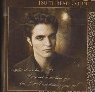 TWILIGHT NEW Moon DUVET COVER Edward Cullen vampire HOT TOPIC Robert 