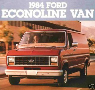 1984 Ford Econoline Van Brochure E150 E250 E350