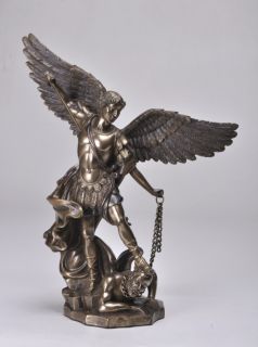 Archangel St Saint Michael Statue Fallen Star Lucifer Defeat 