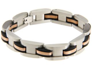 Breil Milano Cave Stainless Steel and Rose Gold IP Bracelet    