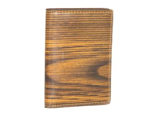 Jack Spade Woodgrain Printed Leather Vertical Flap Wallet $125.00 NEW