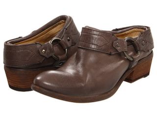 Frye Carson Clog Smoke Antiqued Smooth Leather    