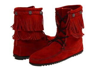 minnetonka double fringe front lace boot $ 54 95 rated
