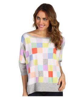 Autumn Cashmere Rectangle Checkerboard Boatneck Top $308.00