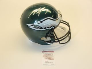Michael Vick Signed Philadelphia Eagles Replica Helmet JSA Authentic 