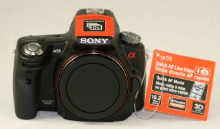 Sony A55 SLT A55 w 18 55mm 55 200mm 30 Piece Kit New 133012174398 