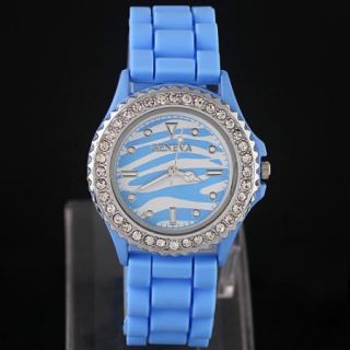   Classic Gel Silicone Crystal Men Lady Jelly Watch Gifts A25