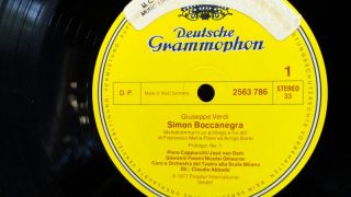   Simon Boccanegra Cappuccilli Van Dam 3LPs Abbado Grammophon