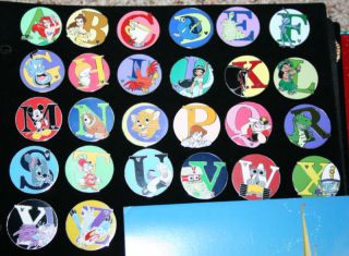 Disney WDW Cast Hidden Mickey Alphabet 26 Pin Set ABC