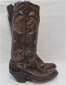 Vintage Abilene Deerskin Western Cowboy Boot Women Sz 7