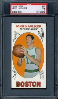 1969 Topps 20 John Havlicek HOF RC PSA 7 Celtics 5475