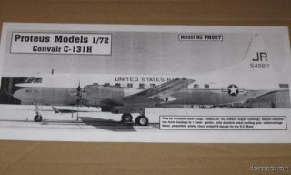Proteus Models 1/72 Convair C 131H Airplane US Navy PM007 NEW