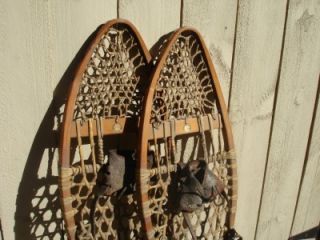 RARE Antique Vintage A G Spalding Snowshoes 40 1 2 x 11 Snow Shoe 