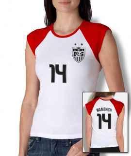 Abby Wambach Women T Shirt Jersey USA National Team Women Soccer 