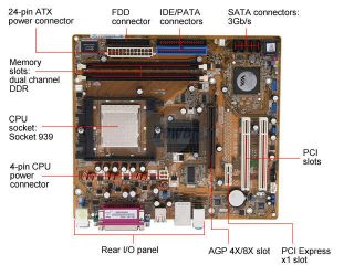 ASUSTeK COMPUTER A8V MX Socket 939 AMD Motherboard Athlon 3200