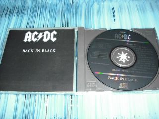 AC DC Back in Black CD Japan First Original RARE