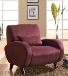 NEW BREVARD CONTEMPORARY UPHOLSTERED CAPPUCCINO WOOD ACCENT CHAIR