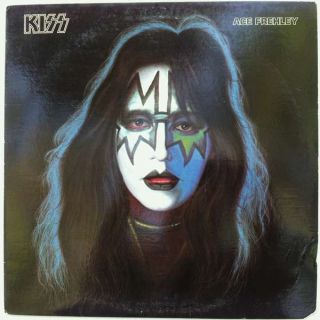 ace frehley kiss lp vg+ nm w poster and insert