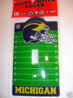 Michigan Wolverine Light Switch Plate Cover Acrylic New