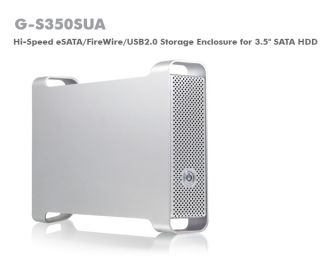 Macally G S350SUA Hi Speed eSATA Firewire USB2 0 3 5 SATA HardDrive 