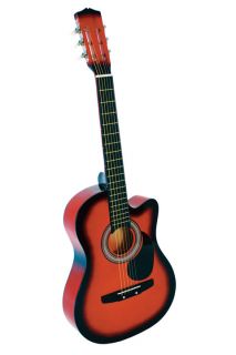 New Cutaway Acoustic Guitar Gigbag Strap Tuner Lesson