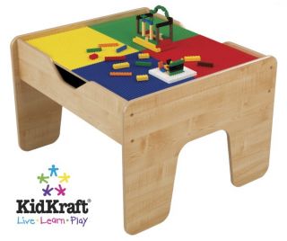 kidkraft 2 in 1 wood train toy block activity table new hours of fun 