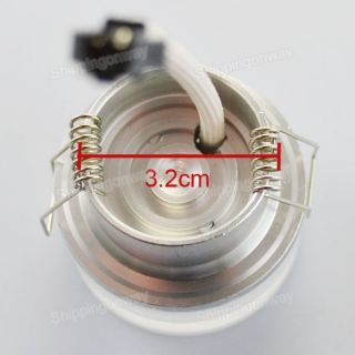 3W AC 110V 220V Round Acrylic Cover LED Ceiling Downlight Bulb Cool 
