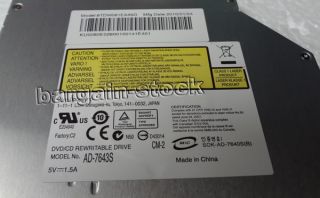 SONY AD 7643S Slot in Loading DVD Burner Drive SATA Laptop DVD Drive