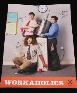    Poster Autographed by Adam Devine Blake Anderson and Anders Holm
