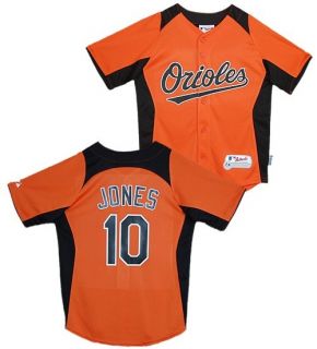 Baltimore Orioles Adam Jones Orange Youth Cool Base Batting Practice 
