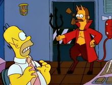 Simpsons Devil Ned Flanders *Bust Ups Treehouse of Horror Series 1 