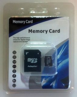   SD SDHC MicroSD Memory Card with Case, Adapter, and Factory Packaging