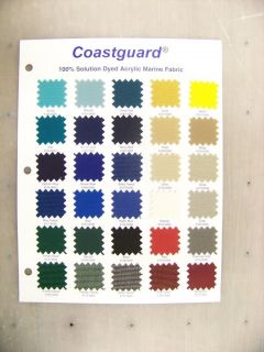 Marine Acrylic Coastguard Boat Cover Bimini Top Fabric Made by 