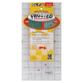   25 x 12 5 inch or Both Non Slip Frosted Advantage Acrylic Ruler
