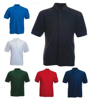 Mens Active Pique Polo T Shirts Sizes XS to 4XL Work Casual Sports 