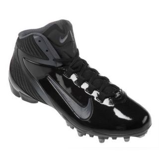 Nike Alpha Speed Mens TD Football Cleat 442244 002 Black Black White 