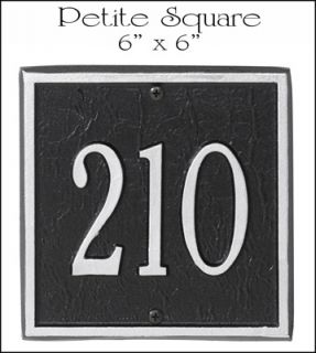 our petite square address marker fits just about anywhere will add 
