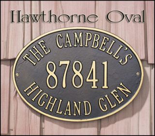 Personalized Hawthorne Oval Office Address Plaque Sign