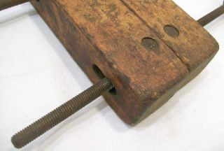 Old Wooden Clamp Made by Adjustable Clamp Co Jorgensen