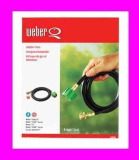 New Weber Adapter Hose 20 lb 6 L Fits Q Series Gas Go Anywhere Grills 