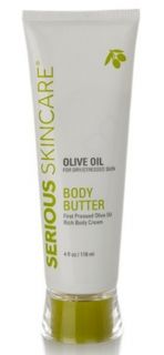 Serious Skin Care First Pressed Olive Oil Body Butter Cream Balm 4 Oz 
