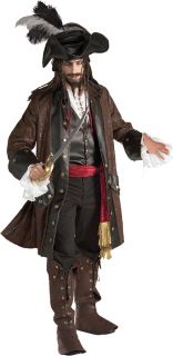Caribbean Pirate Adult Super Deluxe Costume Size Std