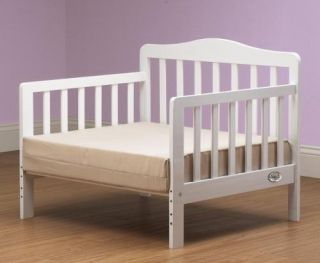 New Orbelle Solid Wood Contemporary Toddler Bed White Finish