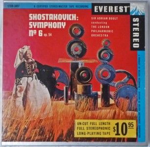 Shostakovich Symphony No 6 Boult Everest RtoR Tape 7 5 IPS for in Line 